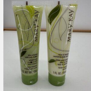 Mary Kay NWT Set of Travel Size Lotus And Bamboo Scrub And Lotion